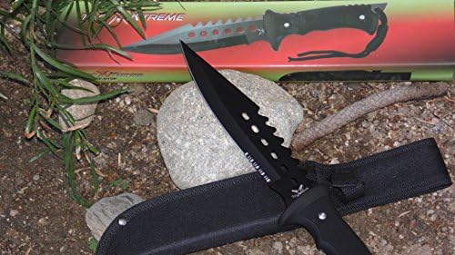 Tac Xtreme 12" Black Blade -Hunting Fish-Fix Blade TX-013B
