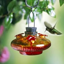Flame Red Bloom Hummingbird Feeder by Par-A-Sol