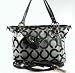 NEW AUTHENTIC COACH OP ART CHARM CONVERTIBLE SHOULDER TOTE HANDBAG 14841