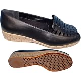 AEROSOLES COLD SPRIG BLACK PU Ladies PEEP TOE Size 10M by Aerosoles