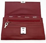 Soft Burgundy Colour Travel Document Case (Passport, Tickets, Travellers Cheques, Insurance, Money Holder etc)