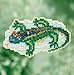 Lizard Beaded Counted Cross Stitch Ornament Kit Mill Hill 2017 Spring Bouquet MH181713