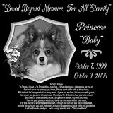 12 x 12 Lazer Gifts Personalized A Dogs Prayer Pet Memorial Marker Style Princess