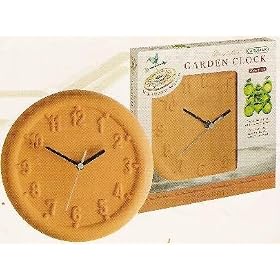 SUPERB REAL TERRACOTTA GARDEN CLOCK