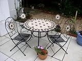 Outdoor Living : Mosaic Bistro Patio Furniture Set for 2