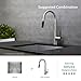 Kraus KPF-2720SS Modern Crespo Single Lever Pull Down Kitchen Faucet, Stainless Steel