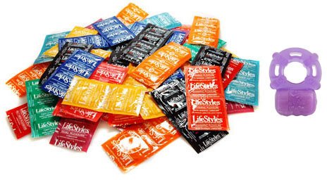 Best Price LifeStyles Condoms Variety Pack and Deluxe Vibrating Stay Hard Cock Ring