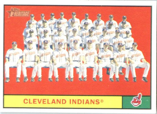 2010 Topps Heritage #283 Cleveland Indians - Cleveland Indians (Team Photo Card) (Baseball Cards)