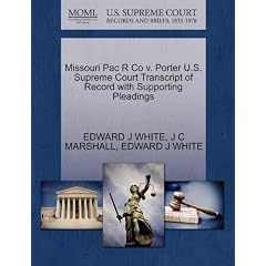 Missouri Pac R Co V. Porter U.S. Supreme Court Transcript of Record with Supporting Pleadings