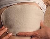 Mastectomy Insert in Soft Organic Merino Wool, Natural White, 2-Pack