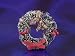 Dollhouse Miniature Decorated Christmas Wreath