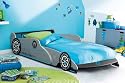Autobett GP silber grau F1 Bett Formel 1 Kinderbett