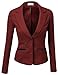 J.TOMSON Womens Fitted Boyfriend Blazer With Trim Detail