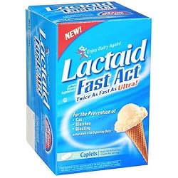 Lactaid-Fast Act Lactase Enzyme Supplement, 96 Caplets (Bonus Size)