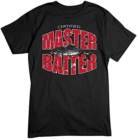 BuckNDoe Men's Master Baiter T-Shirt 3X Black