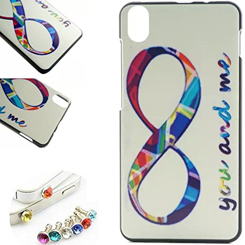 CaseMa-US Protective Hard back Plastic Case Cover Shell for Lenovo S850 (Color 8 MM) With a Free Random Color Dust Plug