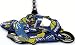 Outdoor Living : MotoGP Motorcycle Valentino Rossi Gauloises Fortuna Yamaha Rubber Keyfob/Keyring