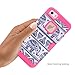 iPhone 5C Case,iPhone 5C Elephant case,TOPSKY(TM) Thailand Elephant Tribe Pattern 3 Layer Heavy Duty High Impact Hybrid Case For iPhone 5C,with Screen Protector and Stylus,(5CKKDX,Hot Pink)