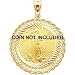 14K Yellow Gold Bezel for 1/4oz American Eagle Coin |E