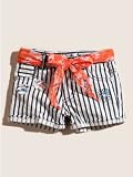 51RrDE%2Biw4L. SL160  GUESS Kids Girls Striped Tomboy Shorts