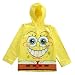 Nickelodeon Spongebob Squarepants Boy's Yellow Rain Coat - Sizes X-small 4/5 and Small 6/7