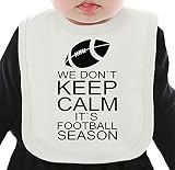 We Don't Keep Calm It’s Football Season Slogan ネクタイを有する有機ビブ Medium