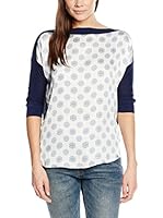 Cortefiel Jersey (Azul Marino / Crudo)