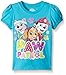 Paw Patrol Toddler Girls' Short Sleeve T-Shirt Shirt, Aqua Turquoise, 2T