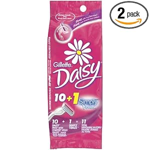 Daisy Comfort Hold Pivot Disposable Womens Razor + 1 Free Simply Venus Pink Womens Razor, 11-Count (Pack of 2) $9.34 + Free Shipping at Amazon