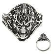 316L CASTING STAINLESS STEEL SKULL RING WIDTH: 22mm