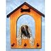 Afghan Hound (Fawn) Doghouse Leash Holder