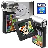 SVP HDDV-2300-Silver 11MP Max 2.4 LCD Digital Video Camcorder (Free-2GB High Speed SD Card)