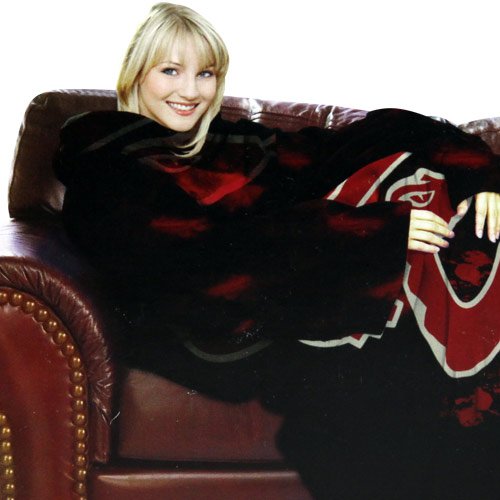 MLB Arizona Diamondbacks Adult Comfy Throw, Officially MLB Licensed Blanket with Sleeves by Northwest 