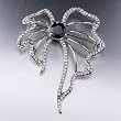 Swarovski Crystal Butterfly Shaped Flower Brooches