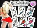 Temporary Tattoos, Sexy Lower Back, 36-Count Packages (Pack of 2)