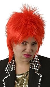 Ziggy Stardust Bowie Red Mullet Costume Wig