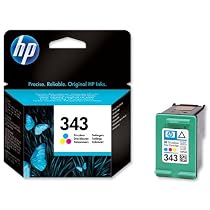 Hewlett Packard [HP] No. 343 Inkjet Cartridge Tri-colour Ref C8766EE-abb