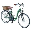 Prophete Damen Alu-Retro-Elektrofahrrad, 7 Gang, smaragdgr�n, Rahmenh�he: 45 cm, Reifengr��e: 28 Zoll (71,1 cm), 2027