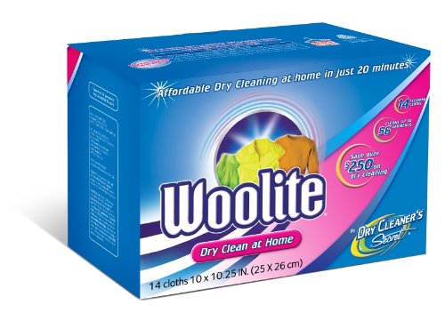 Woolite Dry Cleaner s Secret Dry Cleaning Cloths, 14-Count Box