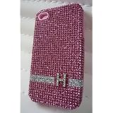 KIP-081 iHand ﾃﾞｺｼﾞｪﾘｰｹｰｽ ﾋﾟﾝｸHｱｯｼｭ/iPhone4/4S用/ｷﾗｷﾗ ｽﾄｰﾝ PINK