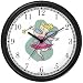 Pink Fairy Ballerina - Ballet Dancer Wall Clock by WatchBuddy Timepieces (Slate Blue Frame)