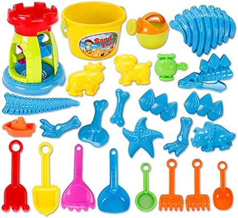 Best Bid Offer,Children's summer SAND BEACH TOYS suit Large baby play hourglass sand shovel digging tools playing with water Toys and Gifts 26/set