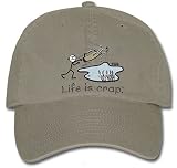 Life is Crap Humorous Golf Pond Embroidered Hat