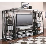 Black and Silver Entertainment Center by Coaster