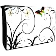 15.4 inch Brilliant Butterfly Escape White Floral Laptop Notebook Padded Compartment Shoulder Messenger Bag