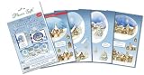 Flower Soft Card Toppers - Christmas-Christmas Snow Globes