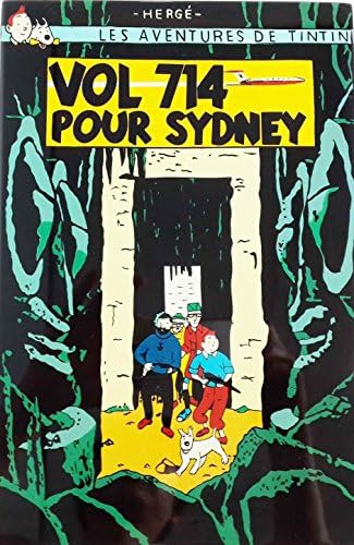Vietnam Art Lacquer TINTIN -Plaque -Flight 714- Vol 714 Pour Sydney