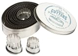 Ateco 9 Piece Fluted Oval Cutter Set