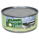 Natural Value Tuna, Solid No Salt Albacore in Water, 6-Ounce Cans (Pack of 24)