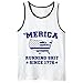 Merica Running Shit Since 1776 Mens Tank Top